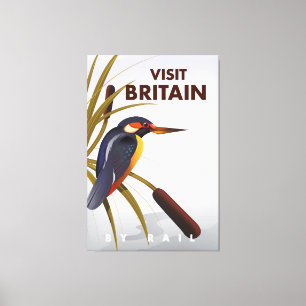 Visit Britain vintage travel poster. Canvas Print