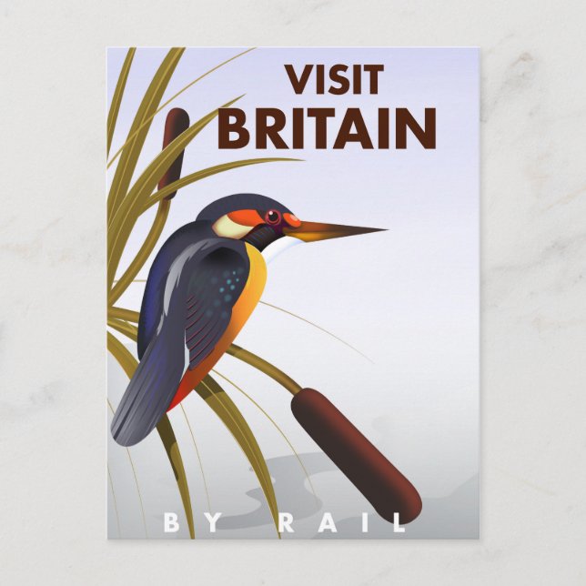 Visit Britain vintage travel poster. Postcard (Front)