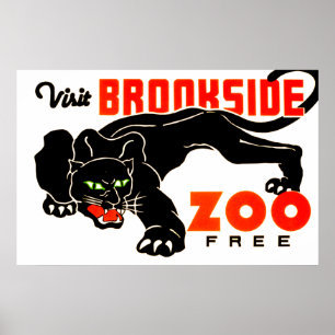 Visit Brookside Zoo Free Poster