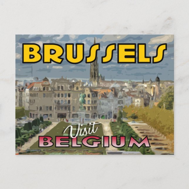 Visit Brussels, Belgium Postcard (Front)