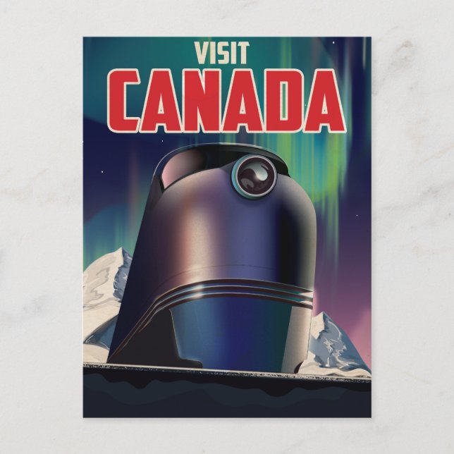 Visit Canada travel poster Postcard (Front)
