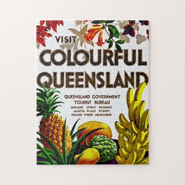 Visit Colourful Queensland Jigsaw Puzzle (Vertical)