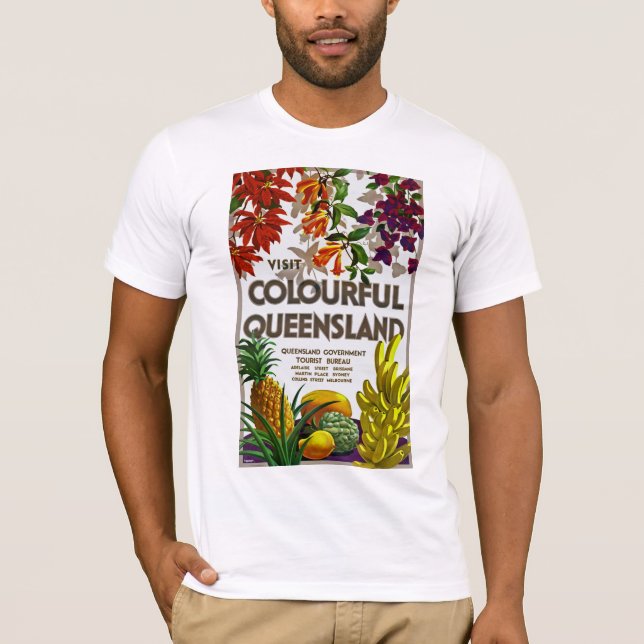 Visit Colourful Queensland T-Shirt (Front)