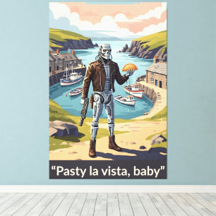 Visit Cornwall Funny English Spoof Film Canvas Print