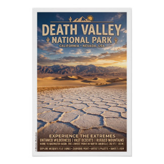 Visit Death Valley National Park Poster