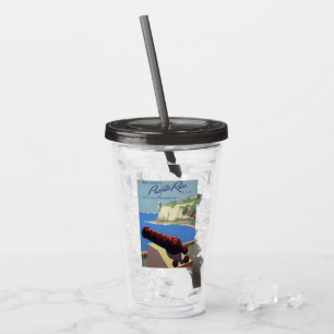 Visit El Morro Fortress, Puerto Rico, Old San Juan Acrylic Tumbler