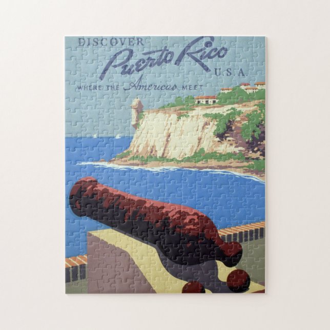 Visit El Morro Fortress, Puerto Rico, Old San Juan Jigsaw Puzzle (Vertical)