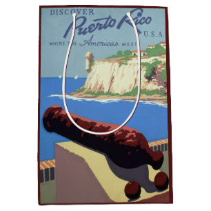 Visit El Morro Fortress, Puerto Rico, Old San Juan Medium Gift Bag
