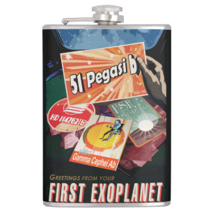 Visit First Exoplanet Found Outside Solar System Hip Flask