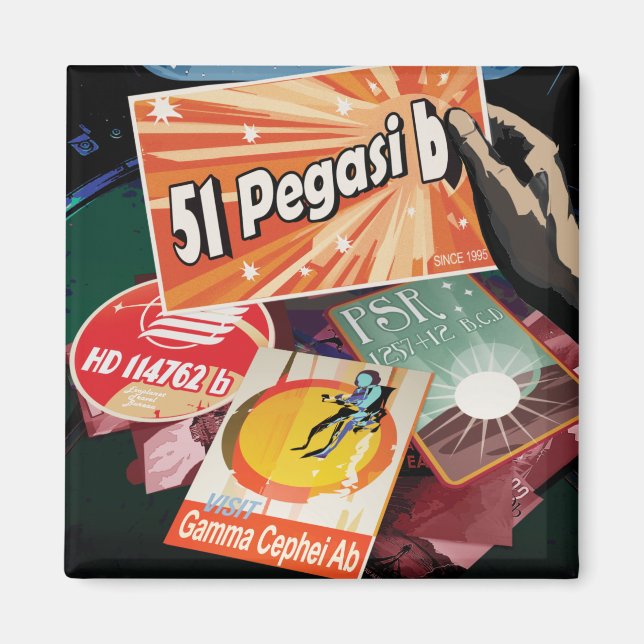 Visit First Exoplanet Found Outside Solar System  Magnet (Front)