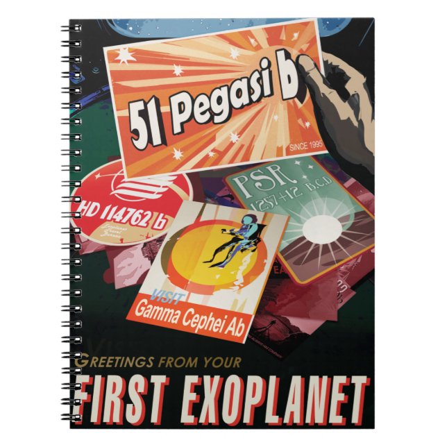Visit First Exoplanet Found Outside Solar System  Notebook (Front)