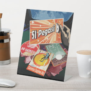 Visit First Exoplanet Found Outside Solar System  Pedestal Sign