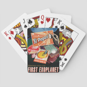 Visit First Exoplanet Found Outside Solar System Playing Cards