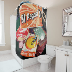 Visit First Exoplanet Found Outside Solar System Shower Curtain