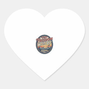 Visit Freedom Country Patriotic Patriotic Travel P Heart Sticker