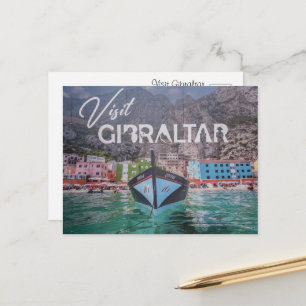 Visit Gibraltar, Travel Photography Postcard