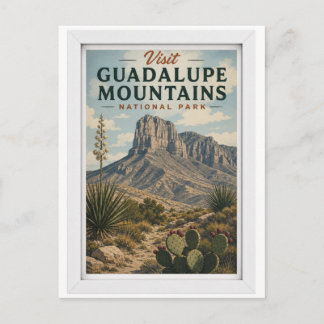Visit Guadalupe Mountains National Park Travel Postcard