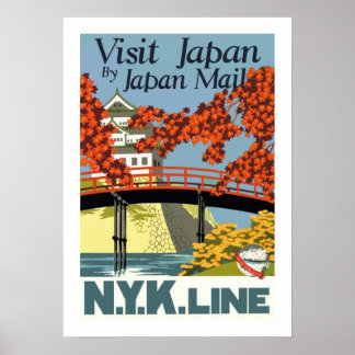 Visit Japan by Japan Mail Poster