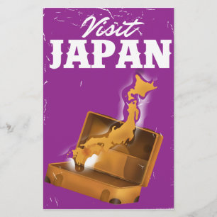 Visit Japan vintage travel poster Stationery