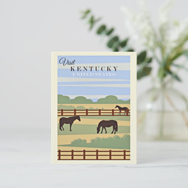 Visit Kentucky travel poster, Postcard (Standing Front)