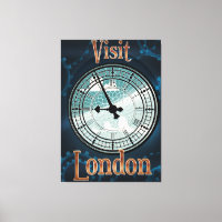 Visit London Victorian travel poster