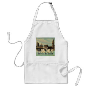 Visit London vintage poster Standard Apron