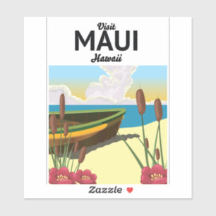 Visit Maui Hawaii tourism poster