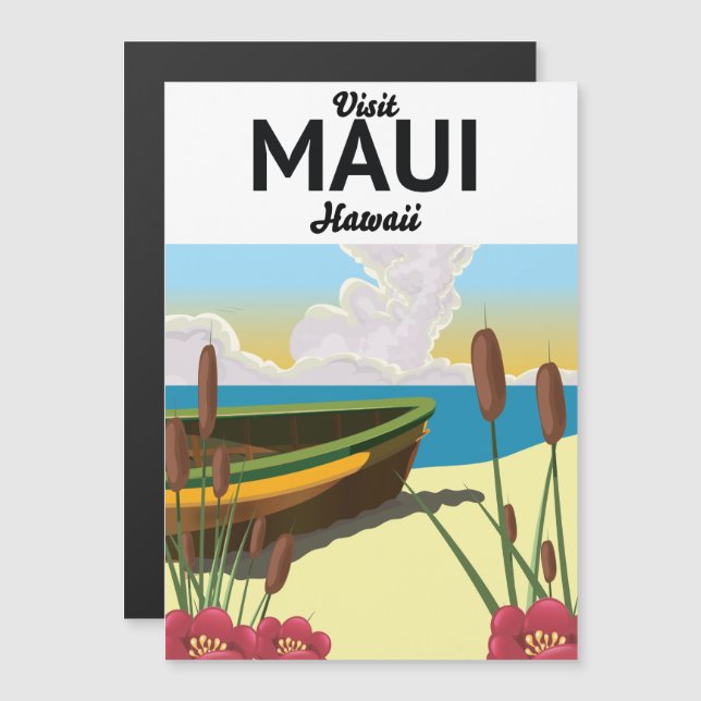 Visit Maui Hawaii tourism poster (Front/Back)