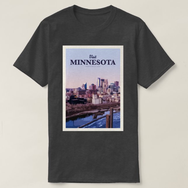 Visit Minnesota  T-Shirt (Design Front)