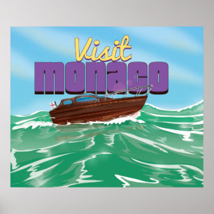 Visit Monaco Travel Poster