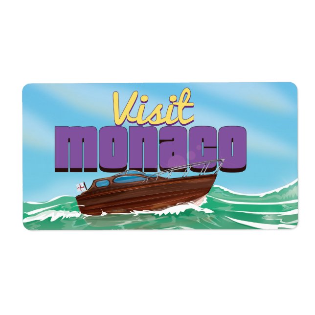 Visit Monaco Travel Poster (Front)