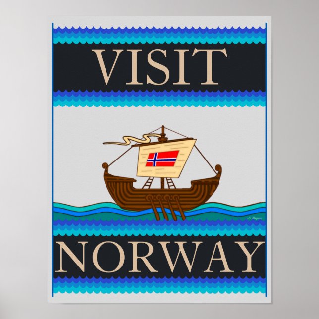 Visit Norway Home/ Office Decor (12.5"x16") (Front)