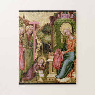 Visit of the Angel, c. 1400-10 by Master Bertram Jigsaw Puzzle