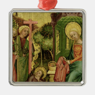 Visit of the Angel, from the right wing Metal Tree Decoration