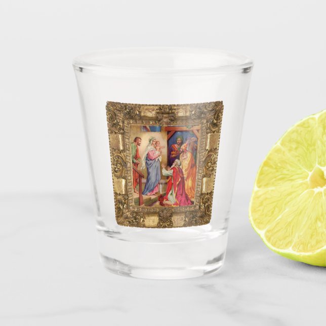 Visit of the Wise Men Shot Glass (Front)