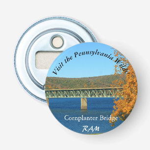 Visit PA Wilds Picturesque Souvenir Casey Bridge Bottle Opener