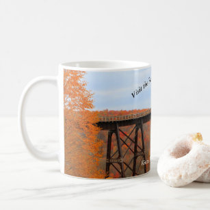Visit PA Wilds Picturesque Souvenir Kinzua Bridge Coffee Mug