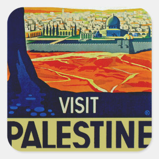 Visit Palestine Square Sticker