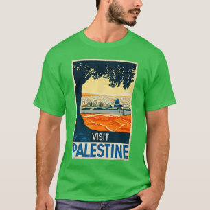 Visit Palestine Vintage Middle East Poster vintage T-Shirt