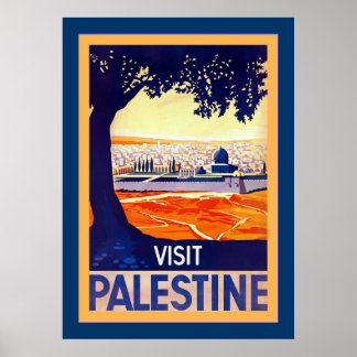 Visit Palestine ~ Vintage Travel Poster