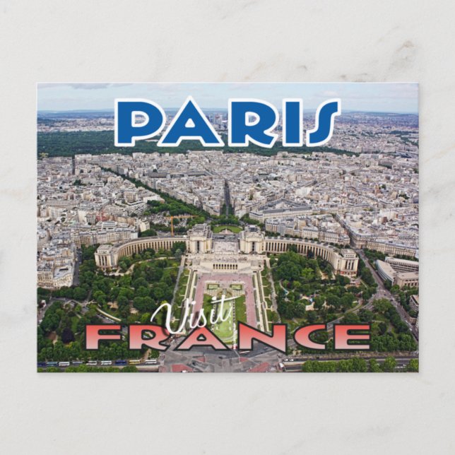 Visit... Paris, France - postcard (Front)