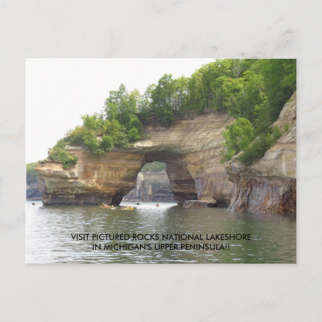 Visit Pictured Rocks National Lakeshore! Postcard (Front)