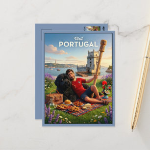 Visit Portugal 3D Travel Postcard