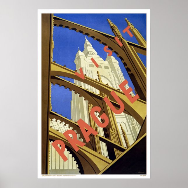 Visit Prague Poster (Front)