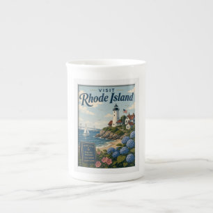 Visit Rhode Island Travel Vintage Bone China Mug