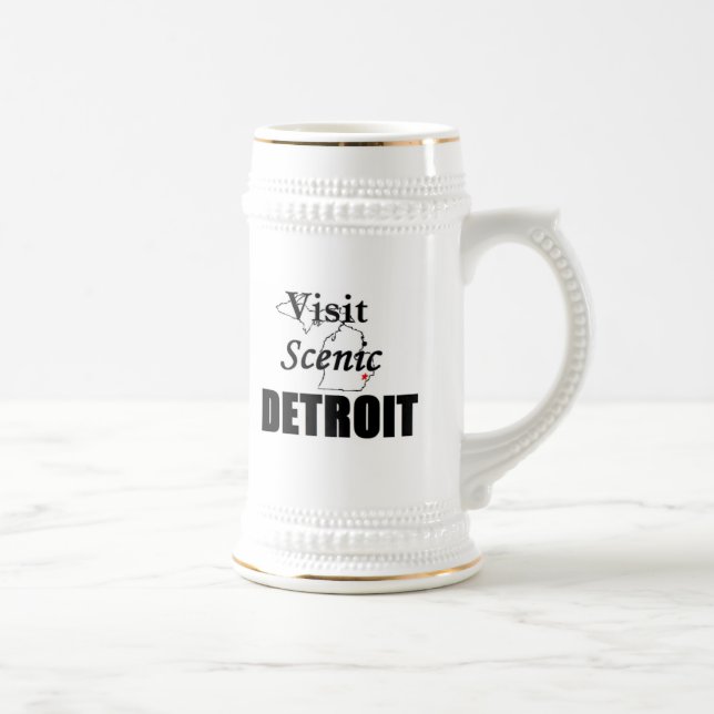 Visit Scenic Detroit Beer Stein (Right)