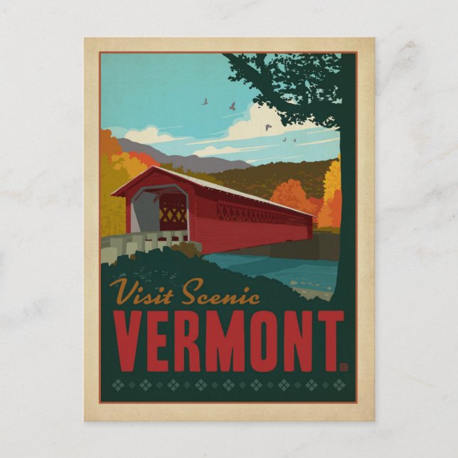 Visit Scenic Vermont Postcard (Front)