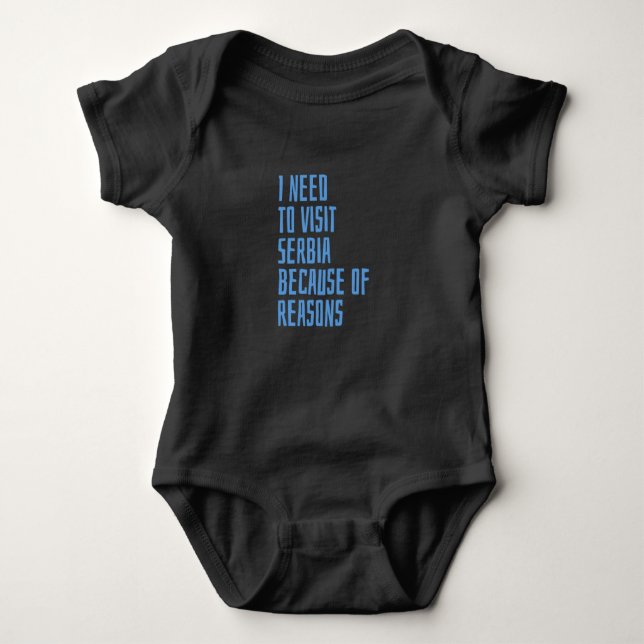 Visit Serbia Baby Bodysuit (Front)