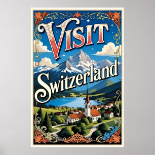 Visit Switzerland travel poster