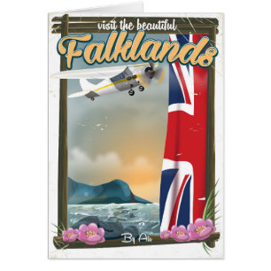 Visit the Beautiful Falklands travel poster